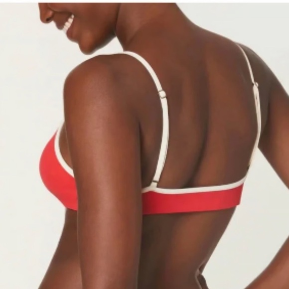 Andie Swim The Bells Top in Poppy Red Size XXL Sustainable Bikini Eco-Friendly - Picture 2 of 8